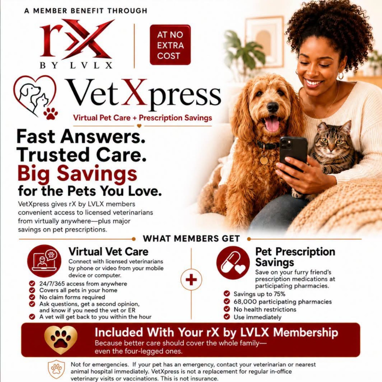 VetXpress virtual pet care member benefit